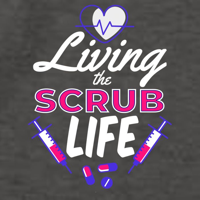 Living The Scrub Life Nurse Vector Backpack