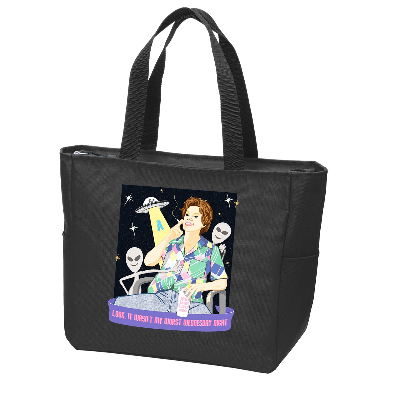 Look It WasnT My Worst Wednesday Night Kate Mckinnon Zip Tote Bag