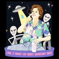 Look It WasnT My Worst Wednesday Night Kate Mckinnon Zip Tote Bag