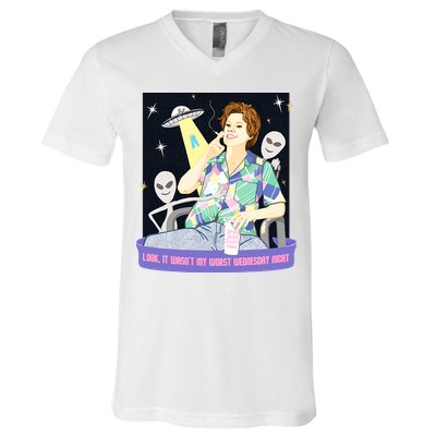 Look It WasnT My Worst Wednesday Night Kate Mckinnon V-Neck T-Shirt