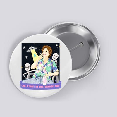 Look It WasnT My Worst Wednesday Night Kate Mckinnon Button