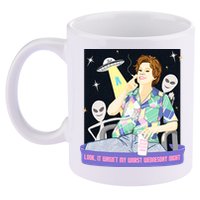 Look It WasnT My Worst Wednesday Night Kate Mckinnon 11oz C Handle Ceramic Mug