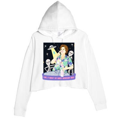 Look It WasnT My Worst Wednesday Night Kate Mckinnon Crop Fleece Hoodie