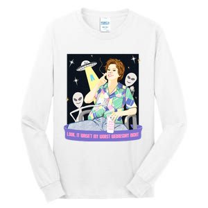 Look It WasnT My Worst Wednesday Night Kate Mckinnon Tall Long Sleeve T-Shirt