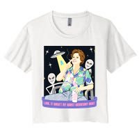 Look It WasnT My Worst Wednesday Night Kate Mckinnon Women's Crop Top Tee