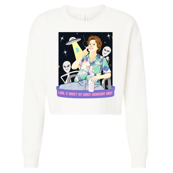 Look It WasnT My Worst Wednesday Night Kate Mckinnon Cropped Pullover Crew