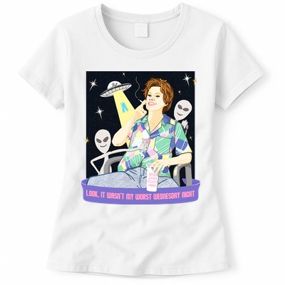 Look It WasnT My Worst Wednesday Night Kate Mckinnon Womens T-Shirt