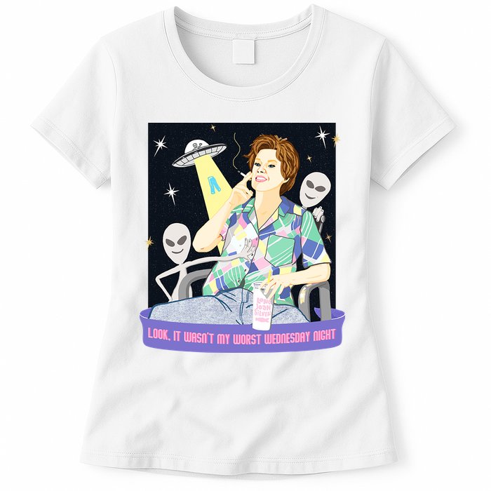 Look It WasnT My Worst Wednesday Night Kate Mckinnon Womens T-Shirt