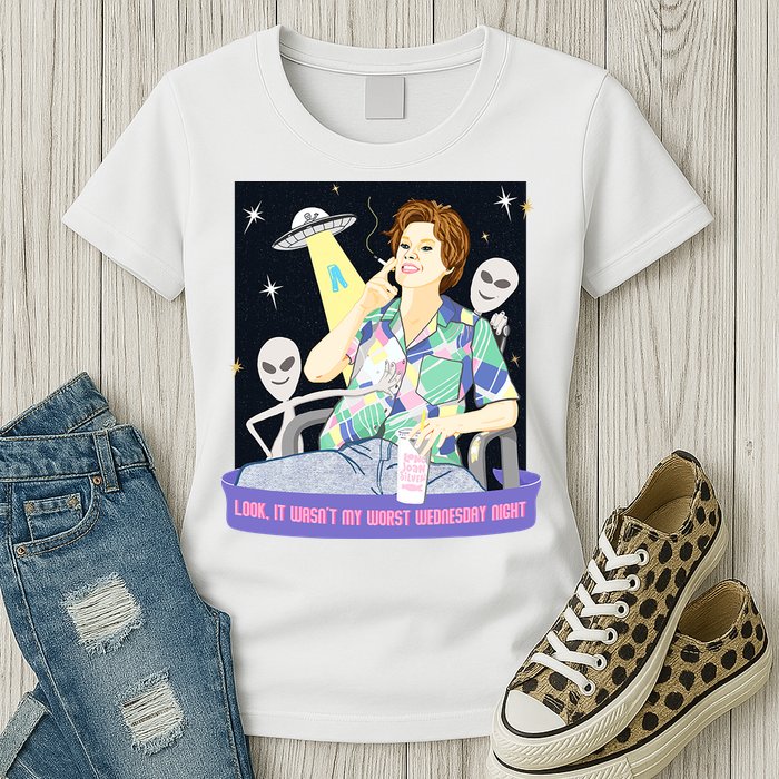 Look It WasnT My Worst Wednesday Night Kate Mckinnon Womens T-Shirt