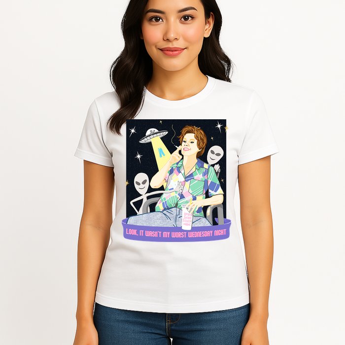Look It WasnT My Worst Wednesday Night Kate Mckinnon Womens T-Shirt