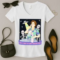 Look It WasnT My Worst Wednesday Night Kate Mckinnon Women's V-Neck T-Shirt