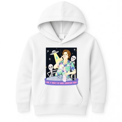 Look It WasnT My Worst Wednesday Night Kate Mckinnon Kids Hoodie