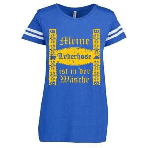 Lederhose In Wasche Oktoberfest German Costume Enza Ladies Jersey Football T-Shirt