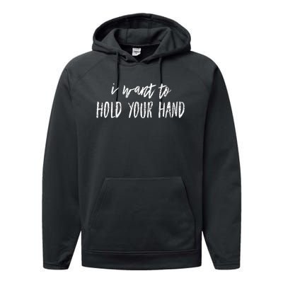 Lyriclyfe I Want To Hold Your Hand By Paul Mccartney Performance Fleece Hoodie