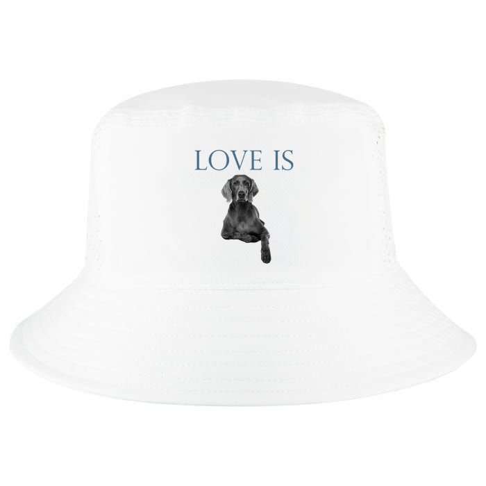 Love Is Weimaraner Cool Comfort Performance Bucket Hat
