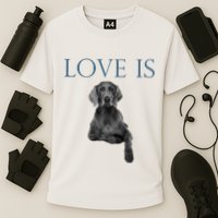 Love Is Weimaraner Cooling Performance Crew T-Shirt