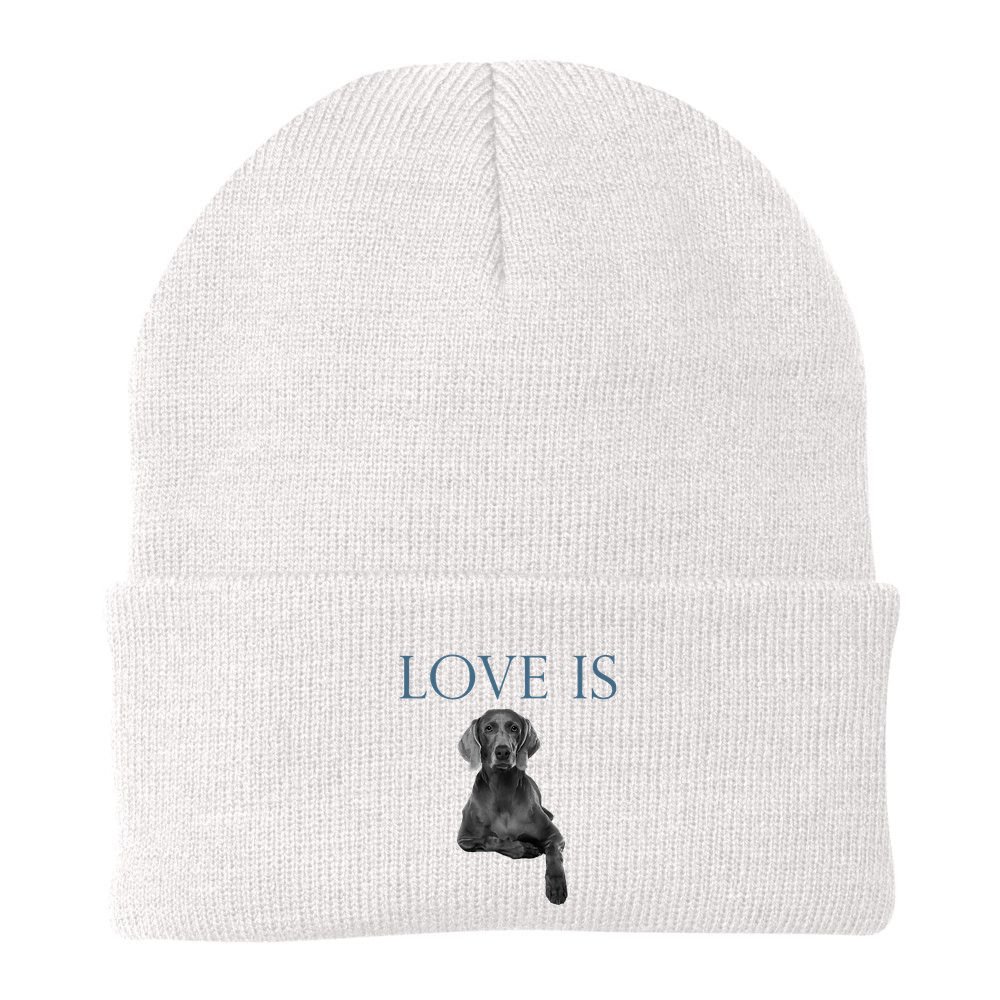 Love Is Weimaraner Beanie