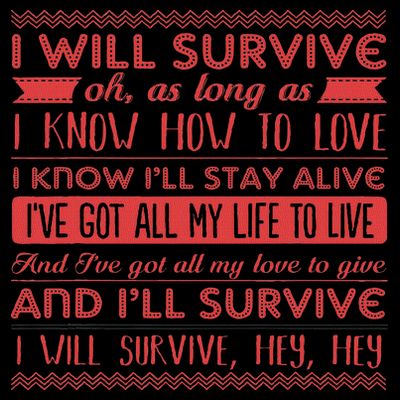 Lyriclyfe I Will Survive T-Shirt