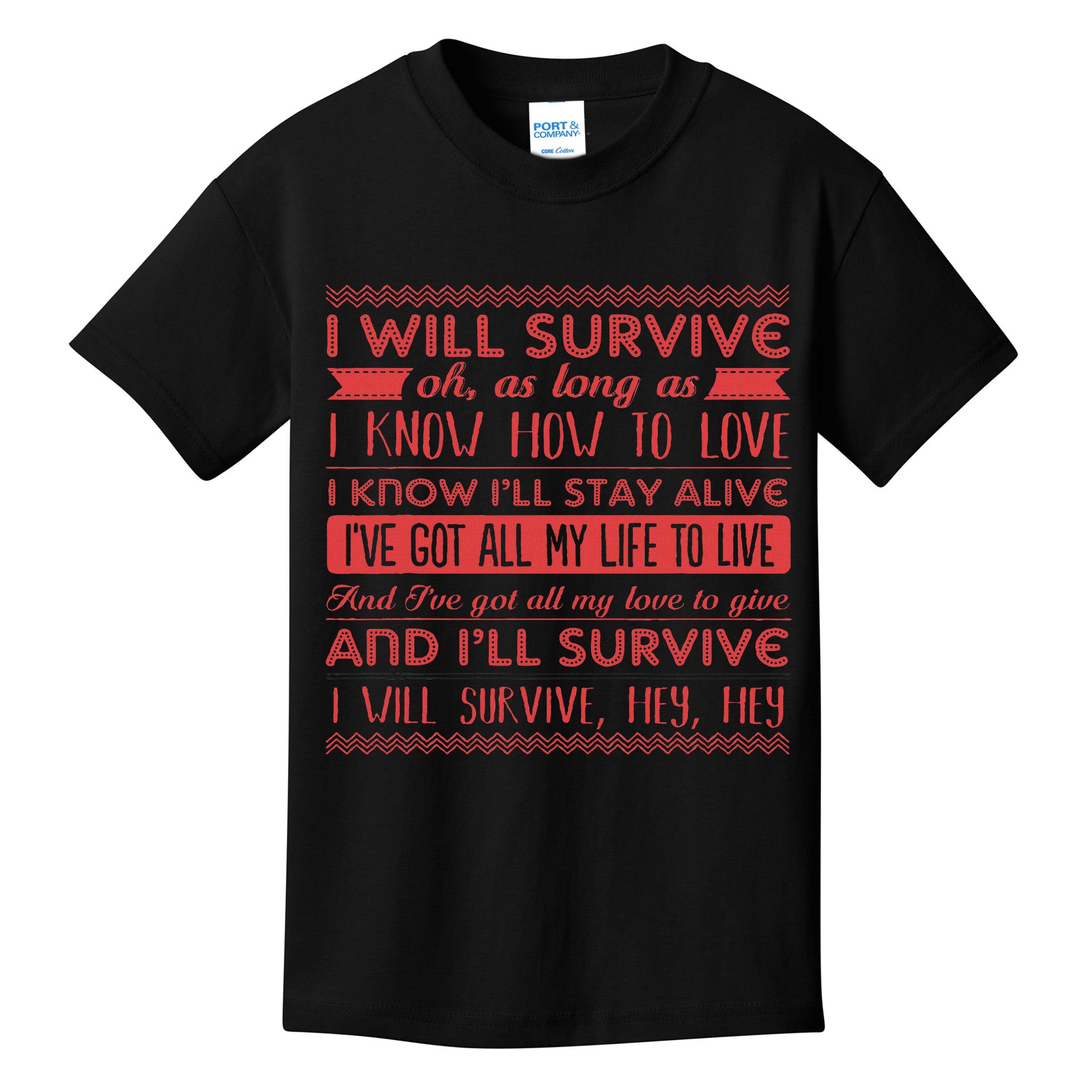 Lyriclyfe I Will Survive Kids T-Shirt