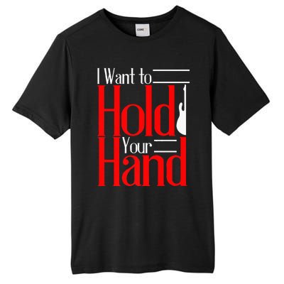 LyricLyfe I WANT TO HOLD YOUR HAND Tall Fusion ChromaSoft Performance T-Shirt