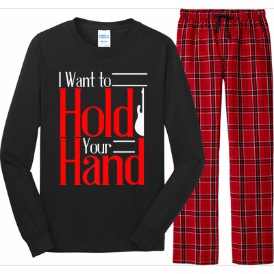 LyricLyfe I WANT TO HOLD YOUR HAND Long Sleeve Pajama Set