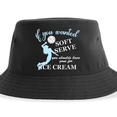 LIBERO If you wanted soft serve ice cream volleyball Sustainable Bucket Hat