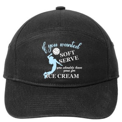 LIBERO If you wanted soft serve ice cream volleyball 7-Panel Snapback Hat