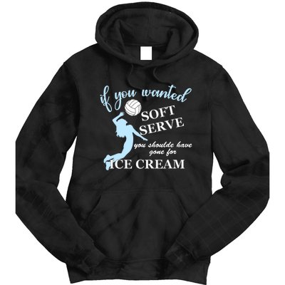 LIBERO If you wanted soft serve ice cream volleyball Tie Dye Hoodie