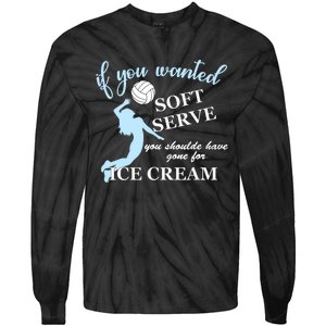 LIBERO If you wanted soft serve ice cream volleyball Tie-Dye Long Sleeve Shirt