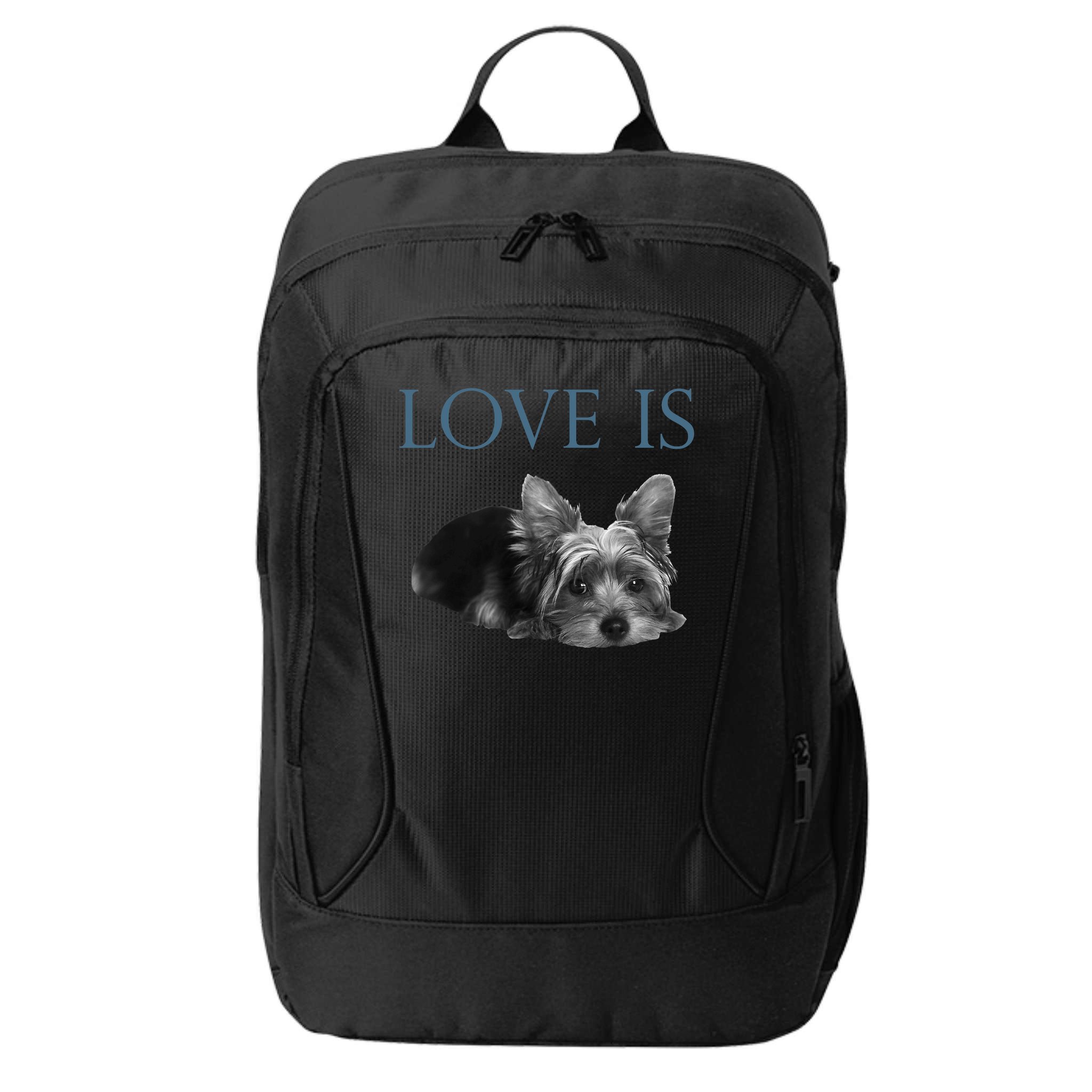 Love Is Yorkshire Terrier Yorkie City Backpack