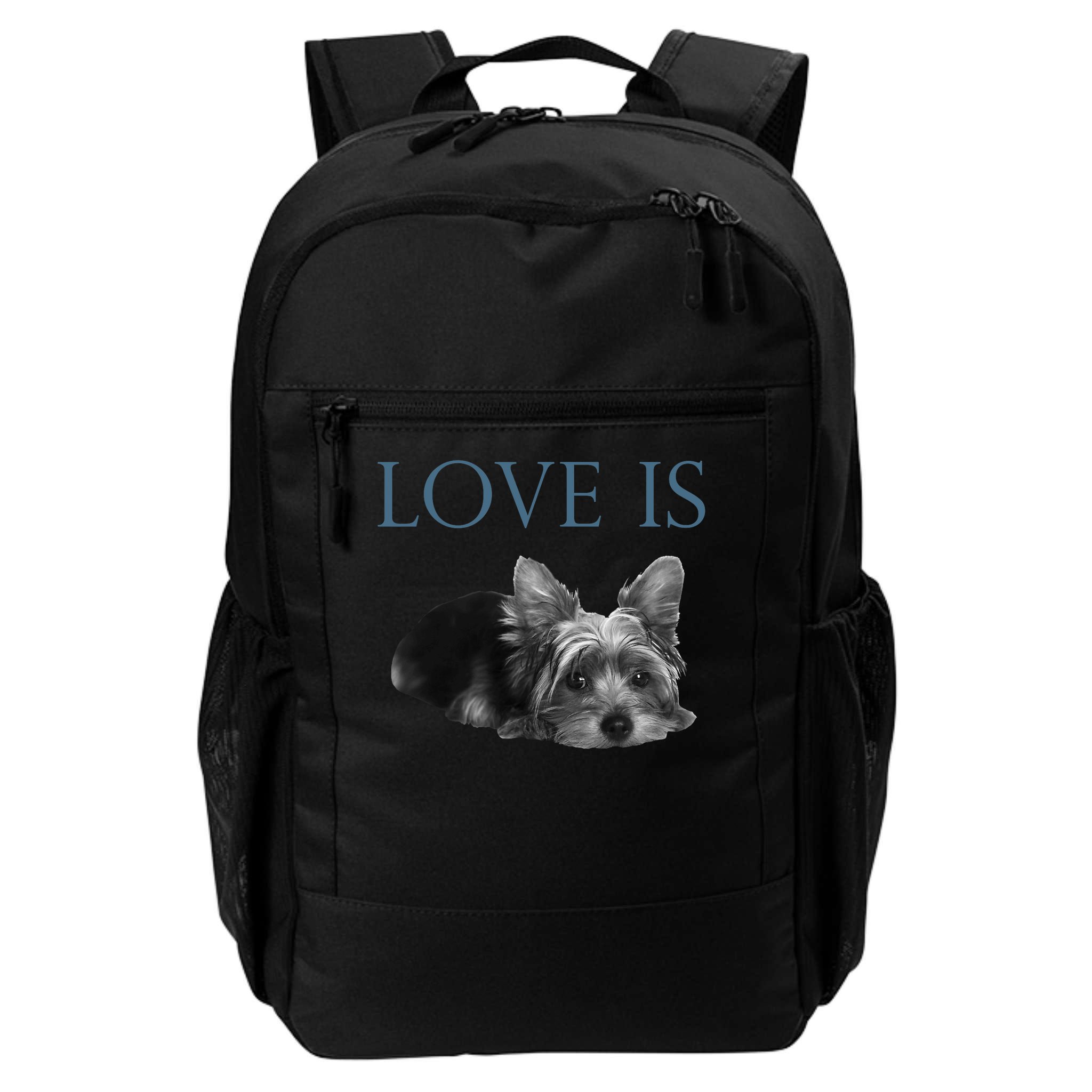 Love Is Yorkshire Terrier Yorkie Backpack