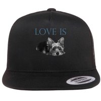 Love Is Yorkshire Terrier Yorkie Flatbill Hat