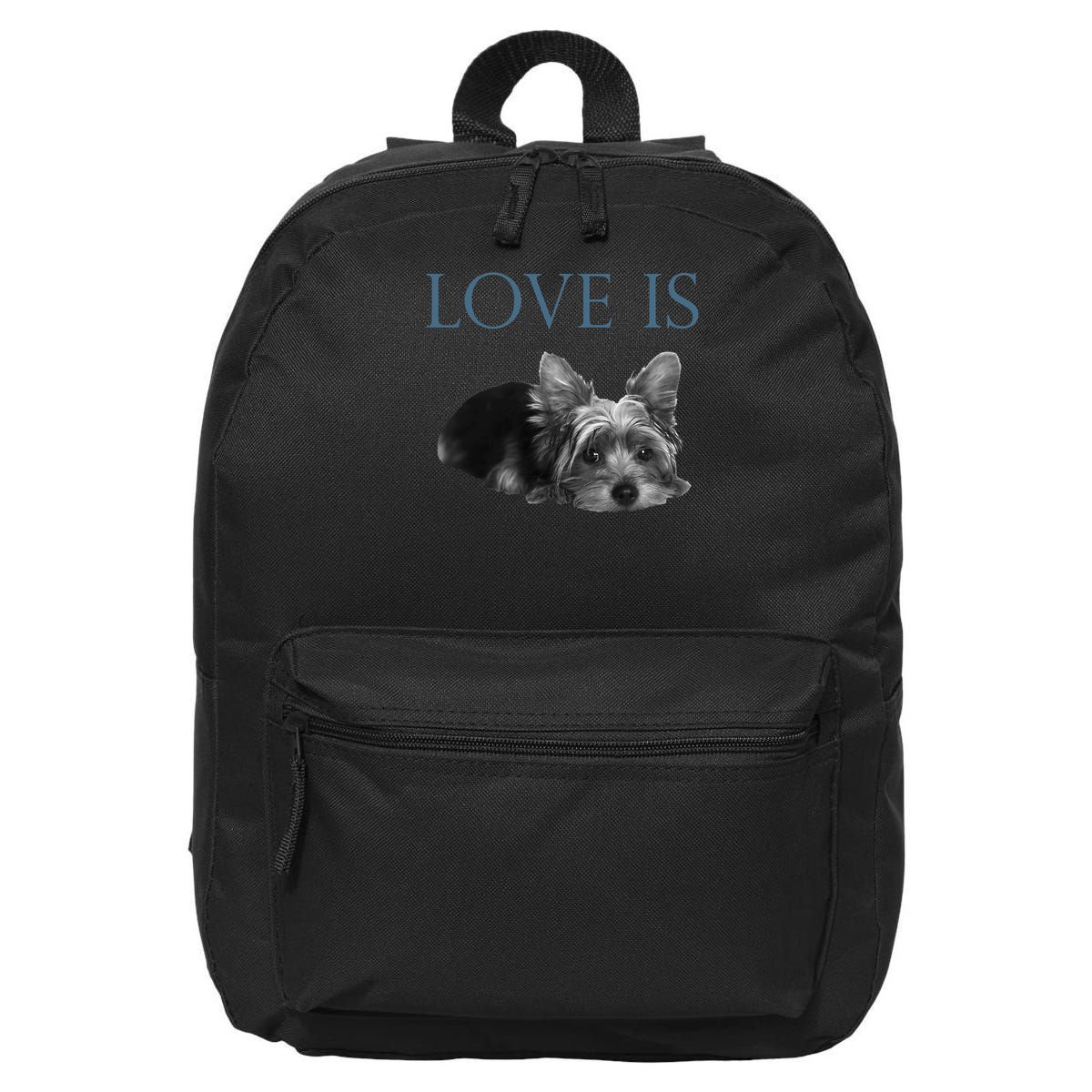 Love Is Yorkshire Terrier Yorkie 16 in Basic Backpack