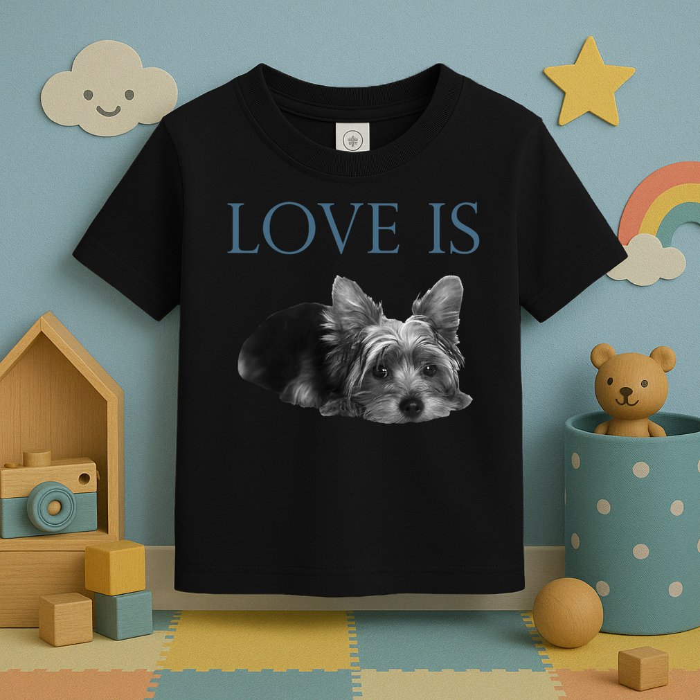 Love Is Yorkshire Terrier Yorkie Toddler T-Shirt