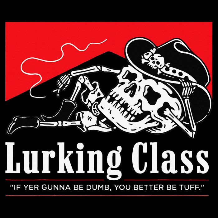 Lurking-Class If Yer Gunna Be Dumb, You Better Be Tuff” Drawstring Bag