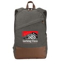 Lurking-Class If Yer Gunna Be Dumb, You Better Be Tuff” Cotton Canvas Backpack