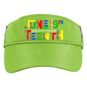 Leopard Juneteenth 19th Freedom Black Pride Black History Gift Adult Drive Performance Visor