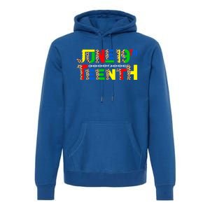 Leopard Juneteenth 19th Freedom Black Pride Black History Gift Premium Hoodie