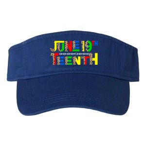 Leopard Juneteenth 19th Freedom Black Pride Black History Gift Valucap Bio-Washed Visor