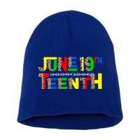 Leopard Juneteenth 19th Freedom Black Pride Black History Gift Short Acrylic Beanie