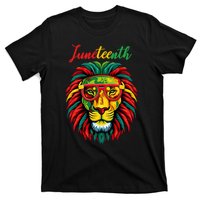 Lion Juneteenth 1865 Black History Freedom African American T-Shirt