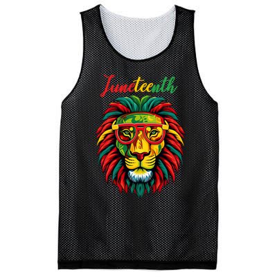 Lion Juneteenth 1865 Black History Freedom African American Mesh Reversible Basketball Jersey Tank