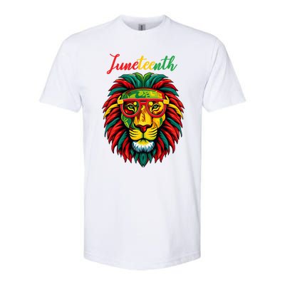 Lion Juneteenth 1865 Black History Freedom African American Softstyle CVC T-Shirt