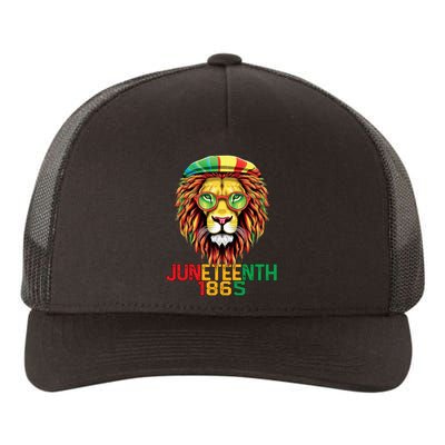 Lion Juneteenth 1865 Black History Freedom African American Yupoong Adult 5-Panel Trucker Hat