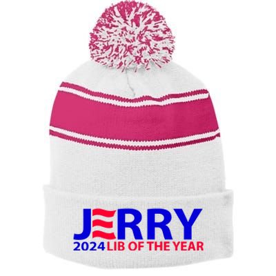 Limited Jerry 2024 Lib Of The Year Stripe Pom Pom Beanie