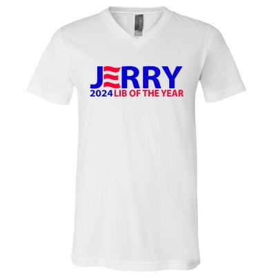 Limited Jerry 2024 Lib Of The Year V-Neck T-Shirt