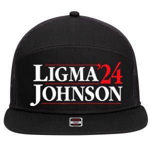 Ligma Johnson 2024 Political Fun Run  7 Panel Mesh Trucker Snapback Hat