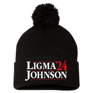 Ligma Johnson 2024 Political Fun Run  Pom Pom 12in Knit Beanie