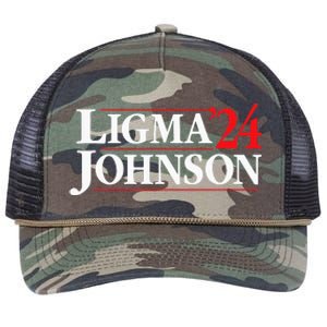 Ligma Johnson 2024 Political Fun Run  Retro Rope Trucker Hat Cap