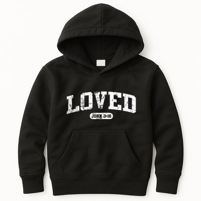 Loved John 316 Jesus Christian Faith Kids Hoodie
